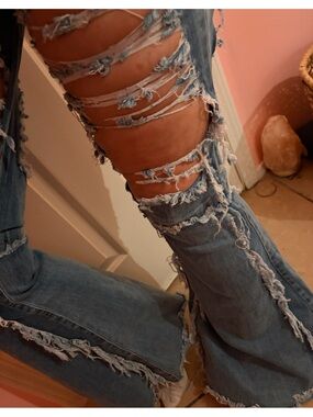 “HOLEY” BELL-BOTTOMS!!